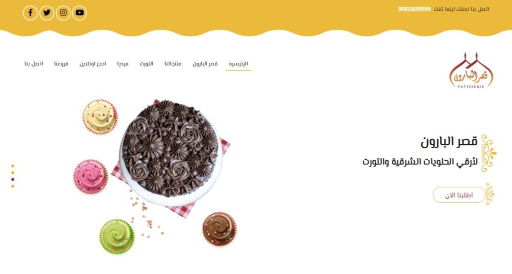 Baron Palace website design