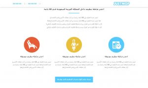 تصميم موقع justmop