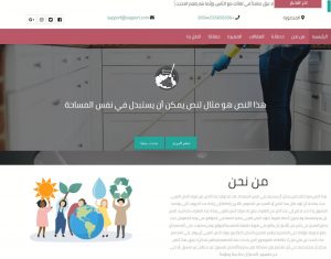 قالب شركة خدمات نظافة
