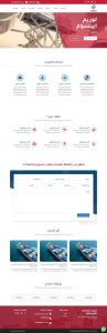 Website design for a shipping company