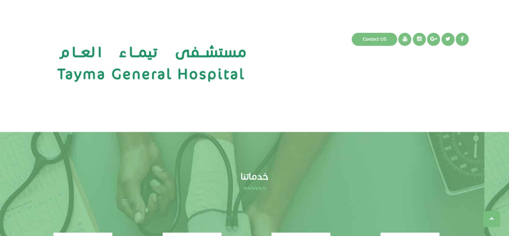 Taima General Hospital website design