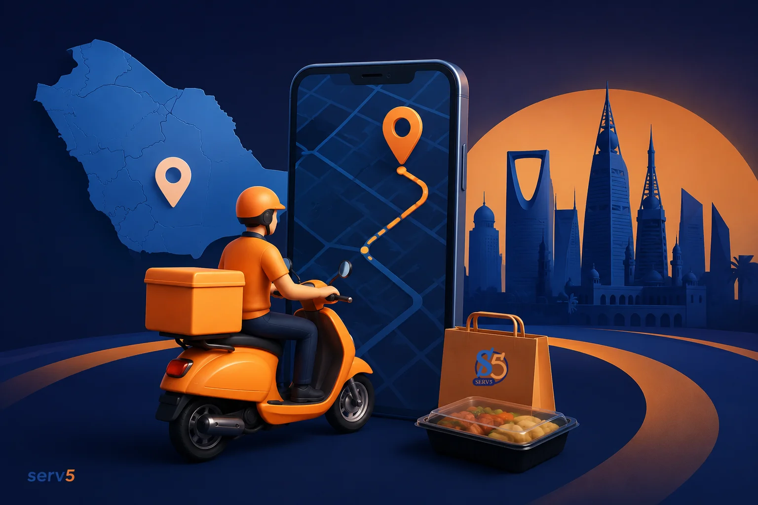 افضل تطبيق توصيل طلبات في السعودية | حلول برمجية احترافية 2026 افضل تطبيق توصيل طلبات في السعودية